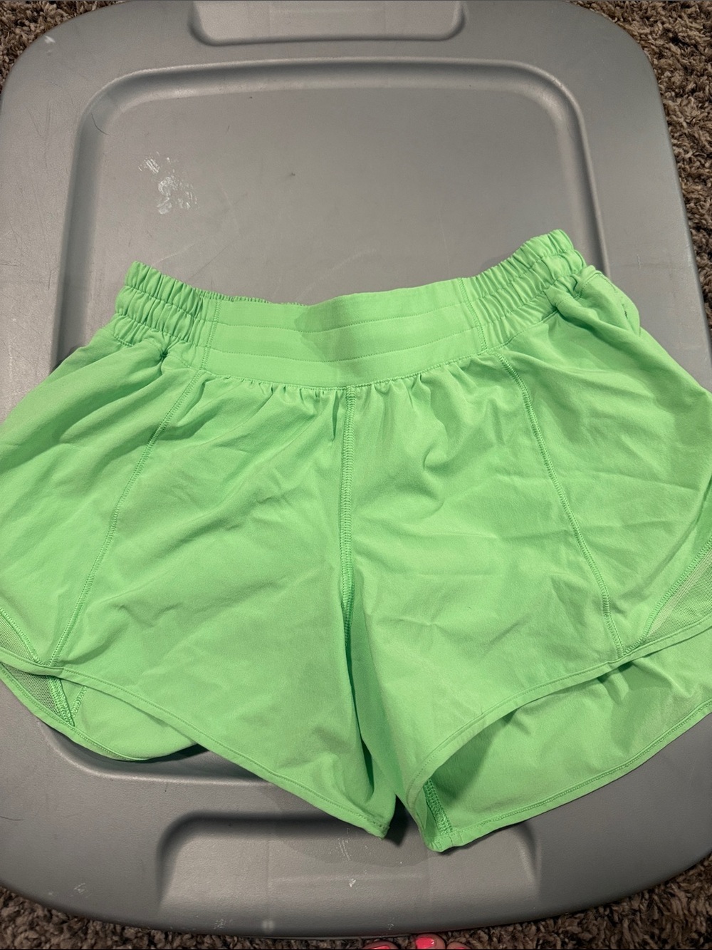 lululemon athletica Neon Green Athletic Shorts